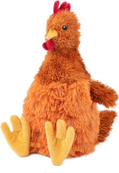 Best Pet Supplies Interactive Squeaky Dog Toy - Crinkle Chicken, Brown