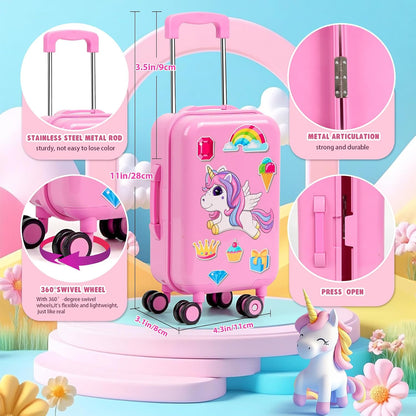 WONDOLL American 18 Inch Doll Clothes and Accessories, Suitcase Outfit Set