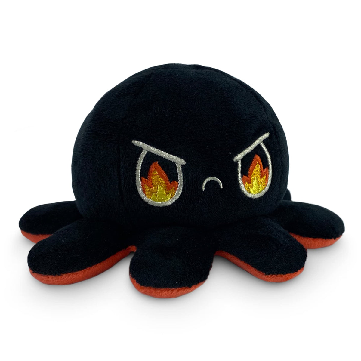 TeeTurtle Reversible Octopus Plushie 4-Inch Pink + Aqua Two-Sided Flip Plush Toy with Embroidered Details - Cute Mini Collectible Plush for Kids, Teens, and Adults