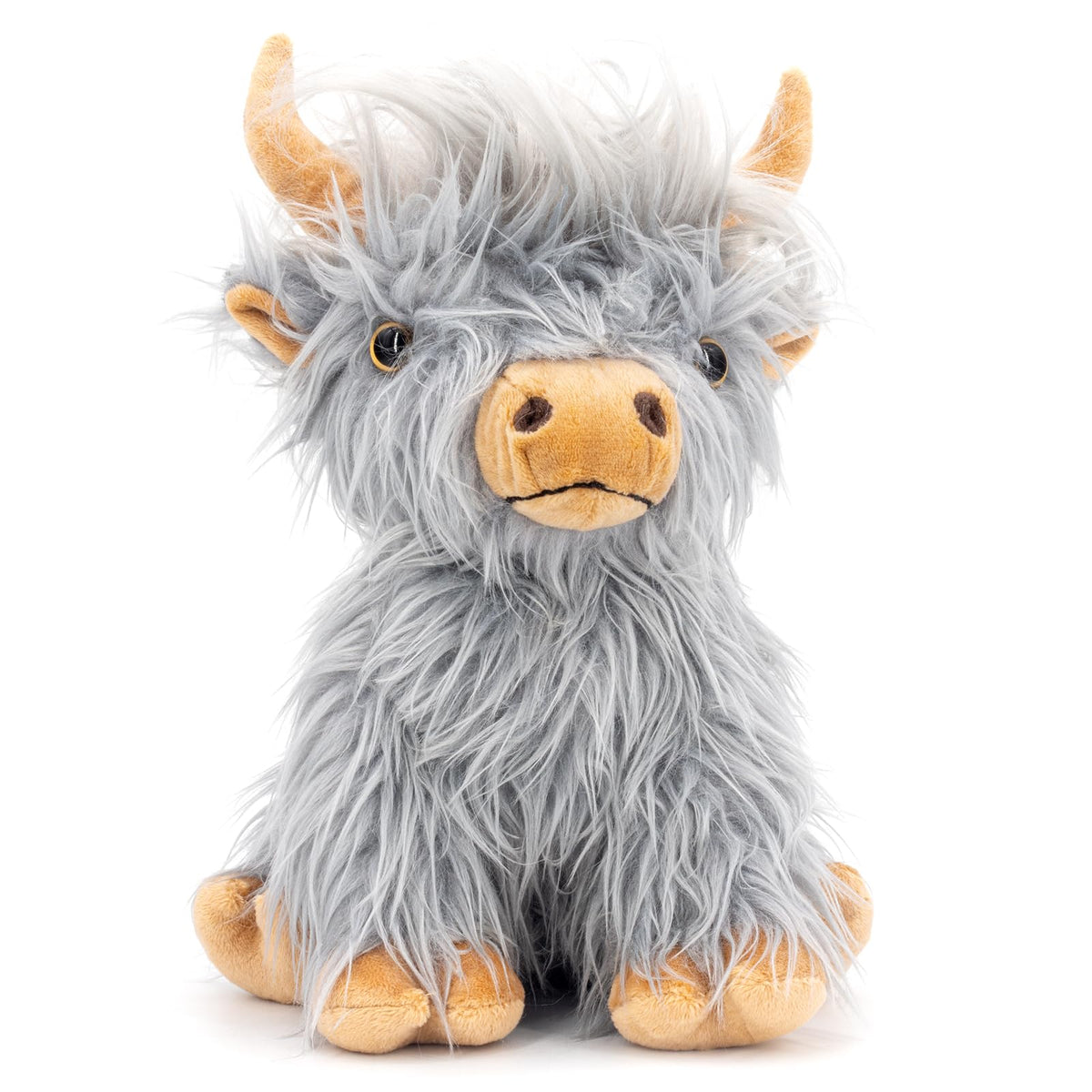 Marysun Microwavable Highland Cow Stuffed Animal - Weighted Stuffed Animal Plush, Heating Pad, Cozy Gift for Girls|Women|Kids|Elderly People, 9.8in, 1.65lb