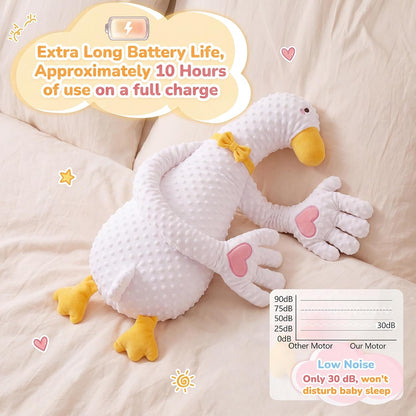 Animal Stuffed Plush Toy, 25.5" White Goose Plush Doll,Large Animal Pillow