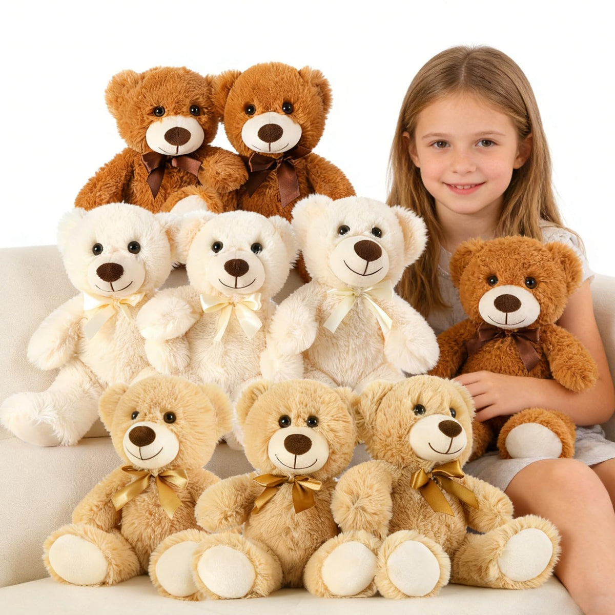 MaoGoLan 5 Pack Stuffed Animals Bulk Plush Toys Assortment Kids Girl Gifts
