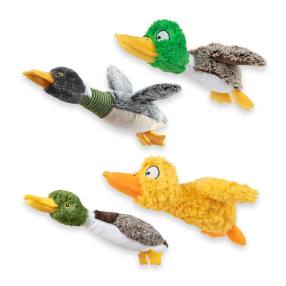 Best Pet Supplies Interactive Squeaky Dog Toy - Crinkle Chicken, Brown