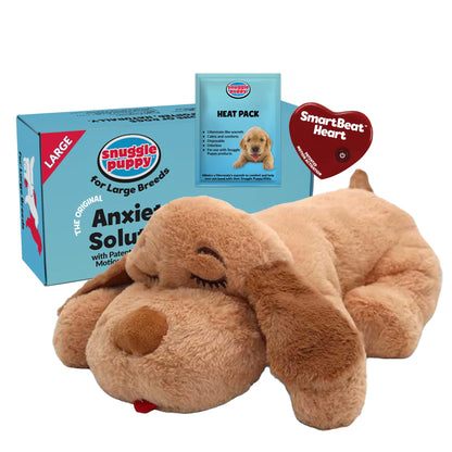 Snuggle Puppy Heartbeat Toy, Calming Comfort, Medium Breeds - Biscuit