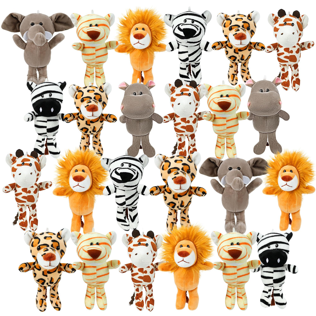 12 Pack Small Stuffed Animals Bulk,4.5 Inch Mini Plush Toys School Prize