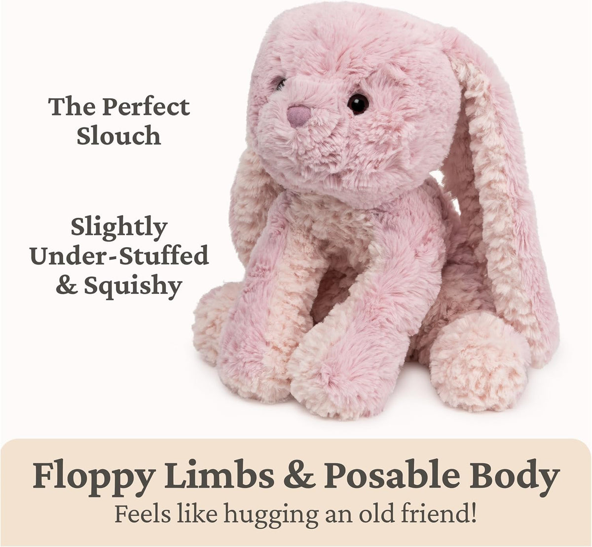 GUND Cozys Collection Bunny 10-Inch Stuffed Animal Sensory Toy for Ages 0+