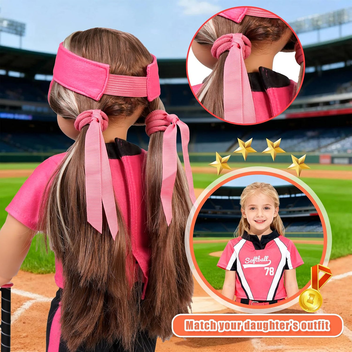 ARTST American18 Inch Doll Softball Accessories and Clothes Outfit Set