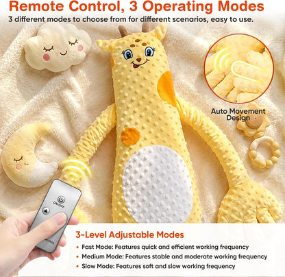 Interactive Plush Toy, Cute Animal Plush Stuffed Doll for Girls Boys, Portable Fun Play Toy for Home, Travel and Gift (Yellow Giraffe)