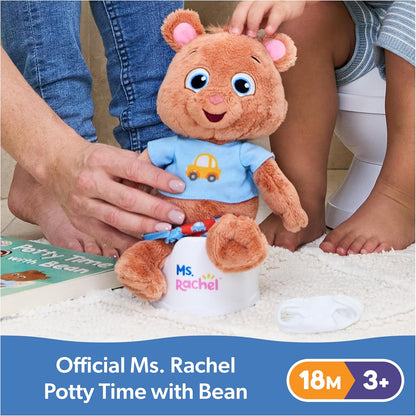 Ms. Rachel Potty Time with Bean, Interactive Plush Animal & Toilet