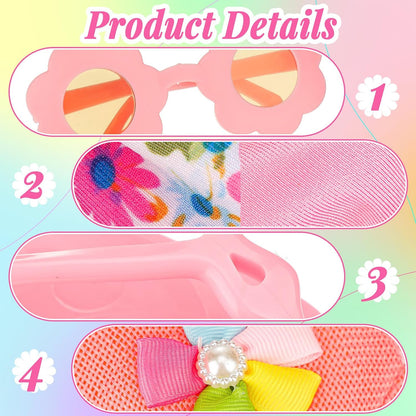 Kajaia 8 Pcs 18 Inch Doll Swimsuits Clothes and Accessories
