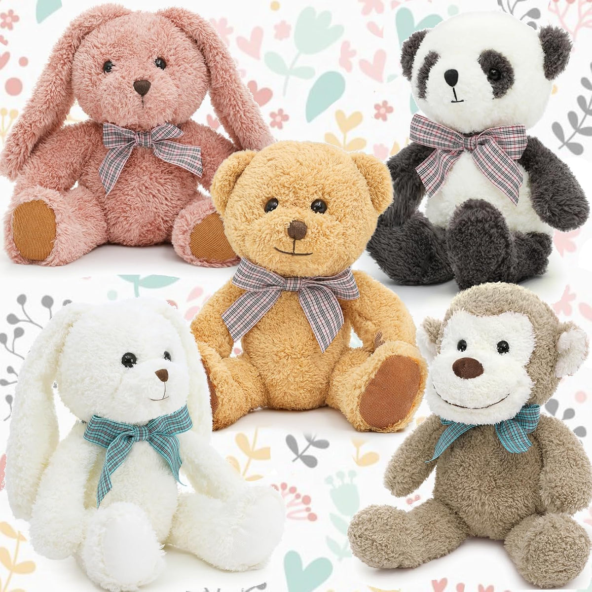 MaoGoLan 5 Pack Stuffed Animals Bulk Plush Toys Assortment Kids Girl Gifts
