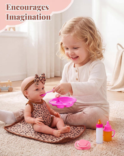 BABESIDE 13 Pcs Baby Doll Clothes and Accessories Set for 10-12 inch Dolls