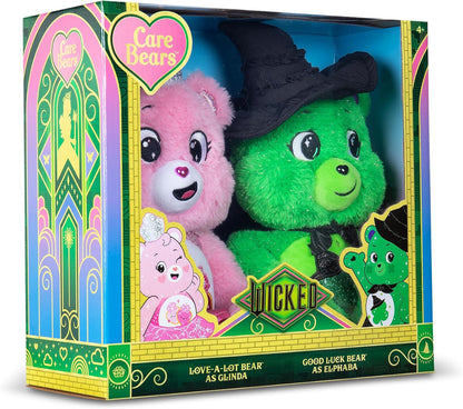 Care Bears - Care Bears x Wicked 2-Pack - Love-a-Lot Bear as Glinda & Good Luck Bear as Elphaba