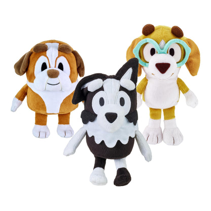 Bingo & Bluey Plush Toys 2-Pack, Soft Deluxe Fabric, Embroidered