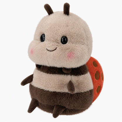Chubby Smiling Bee Plush, Lucky Soft Bumblebee Plush Toy, Cute Bee Stuffed Animal, The Best Gift for Child and Partners(8 inch)
