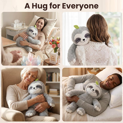 Mewaii Weighted Stuffed Animals Sloth Plush, Heatable Coolable, 4 lb, 20in