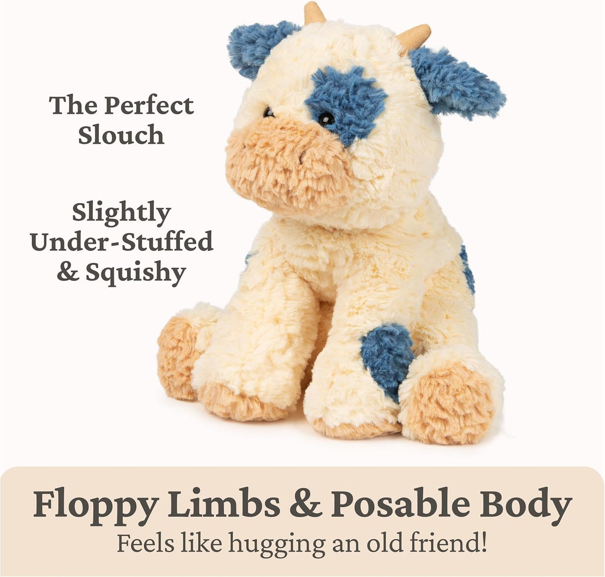 GUND Cozys Collection Cow 10-Inch Stuffed Animal Sensory Toy for Ages 0+