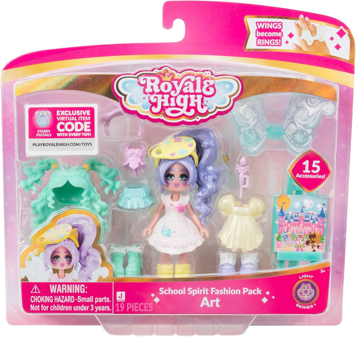 Royale High 3" School Spirit Fashion Pack: Art - Light Series 1
