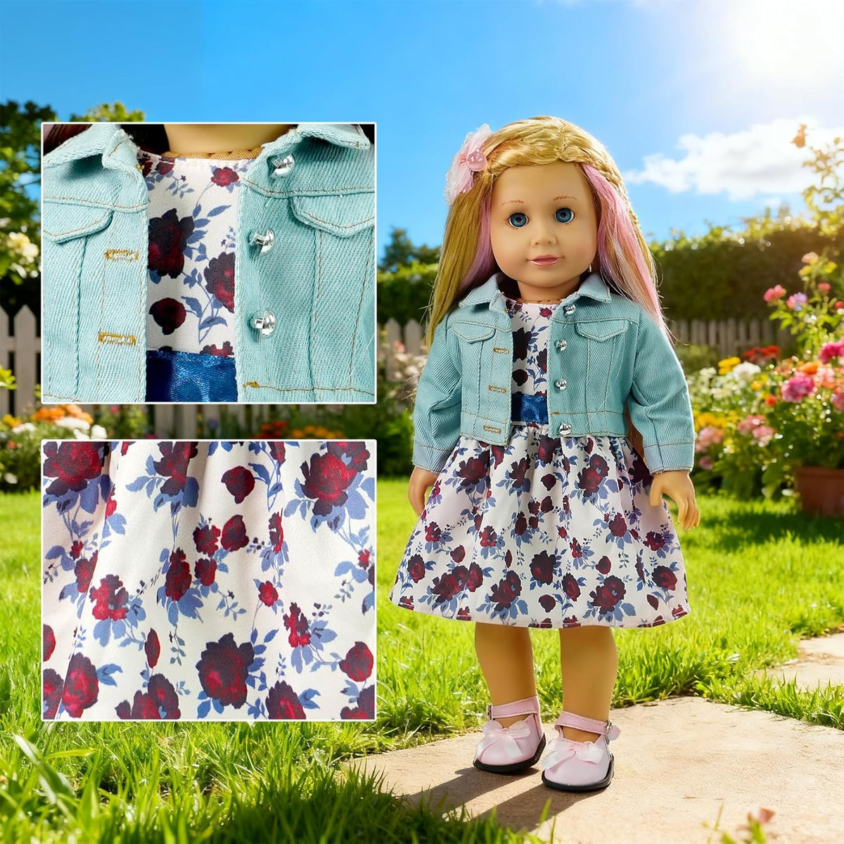 18-Inch Doll Clothes and Accessories, Doll Outfit Set
