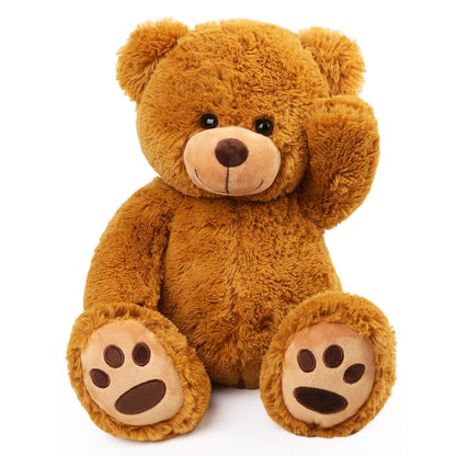 LotFancy Teddy Bear Stuffed Animals, 20 inch Soft Plush Toy, Brown