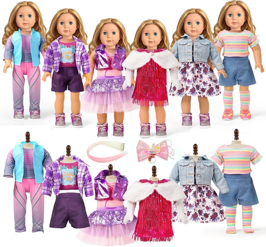 18-Inch Doll Clothes and Accessories, Doll Outfit Set