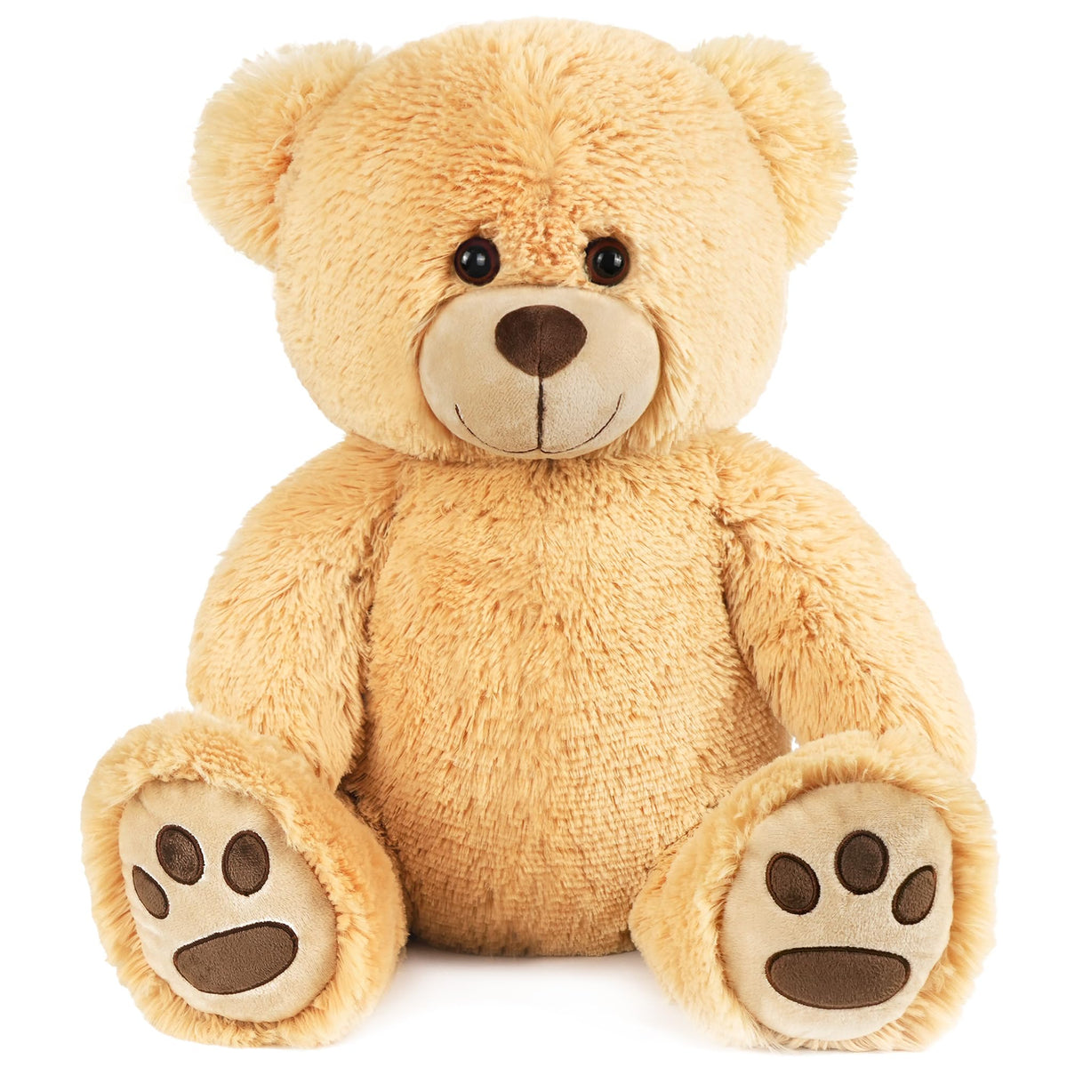 LotFancy Teddy Bear Stuffed Animals, 20 inch Soft Plush Toy, Brown