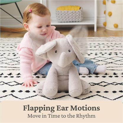 GUND Baby Flappy Elephant 12-Inch Interactive Animated Musical Baby Toy