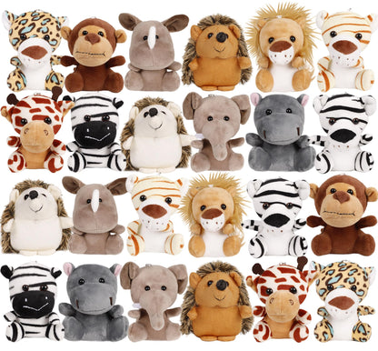 12 Pack Small Stuffed Animals Bulk,4.5 Inch Mini Plush Toys School Prize