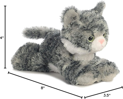 Aurora® Adorable Mini Flopsie™ Lily™ Stuffed Animal - Playful Ease - Timeless Companions - Gray 8 Inches