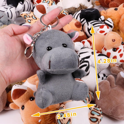 12 Pack Small Stuffed Animals Bulk,4.5 Inch Mini Plush Toys School Prize