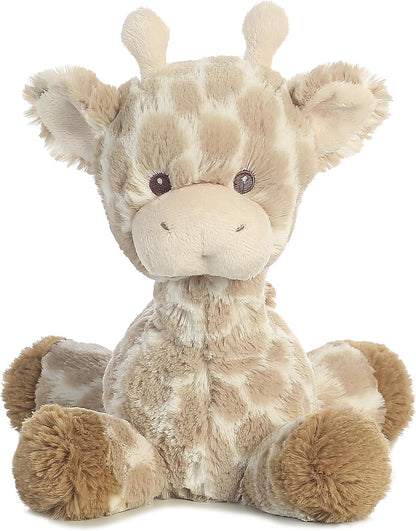Aurora® Snuggly Loppy Giraffe™ Baby Stuffed Animal - Comforting Companion - Imaginative Play - Brown 8 Inches