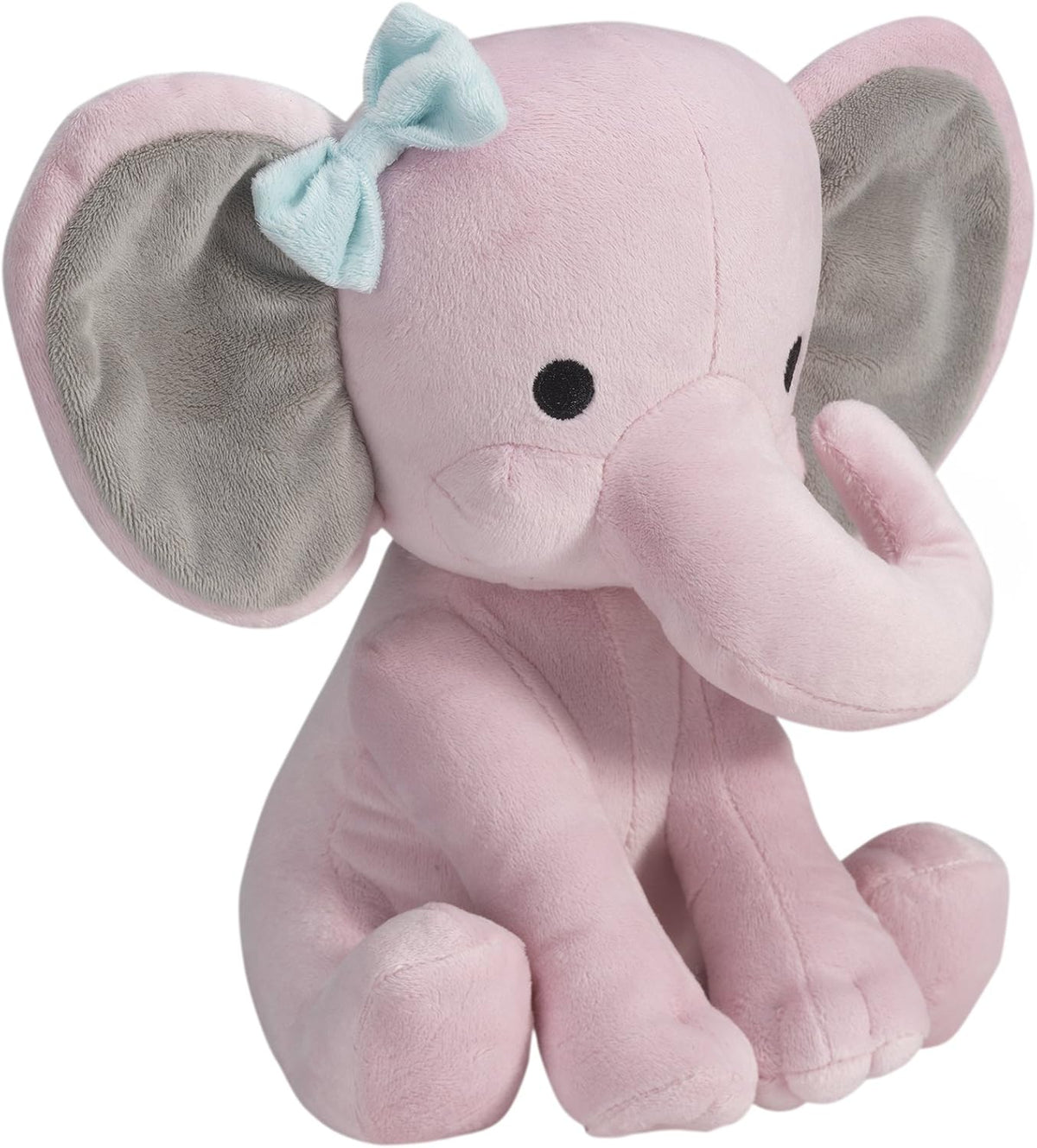 Bedtime Originals Twinkle Toes Pink Elephant Plush, Hazel, 1 Count (Pack of 1)