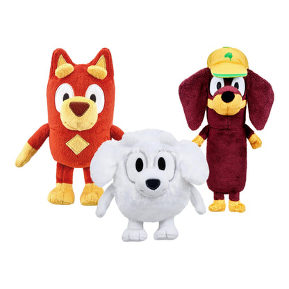 Bingo & Bluey Plush Toys 2-Pack, Soft Deluxe Fabric, Embroidered