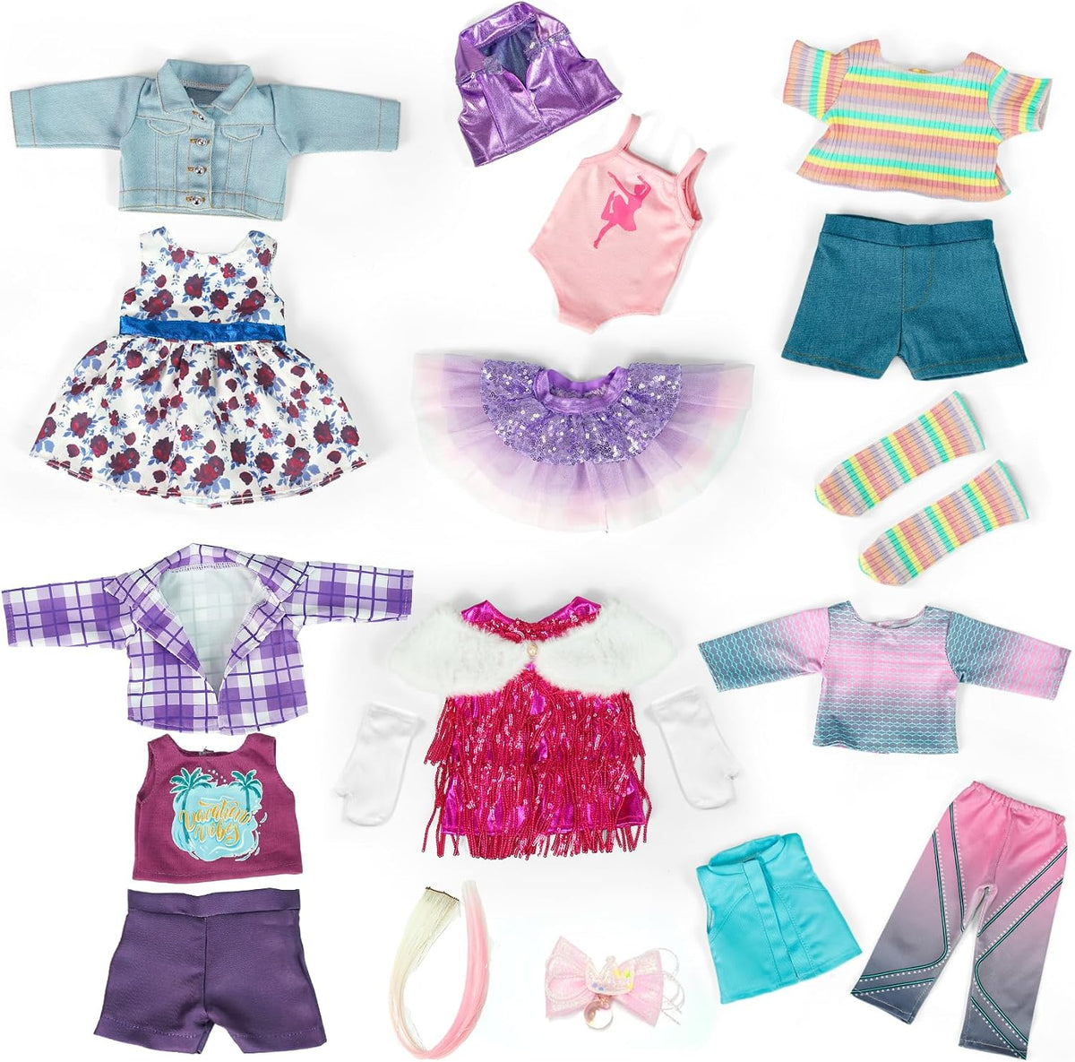 18-Inch Doll Clothes and Accessories, Doll Outfit Set