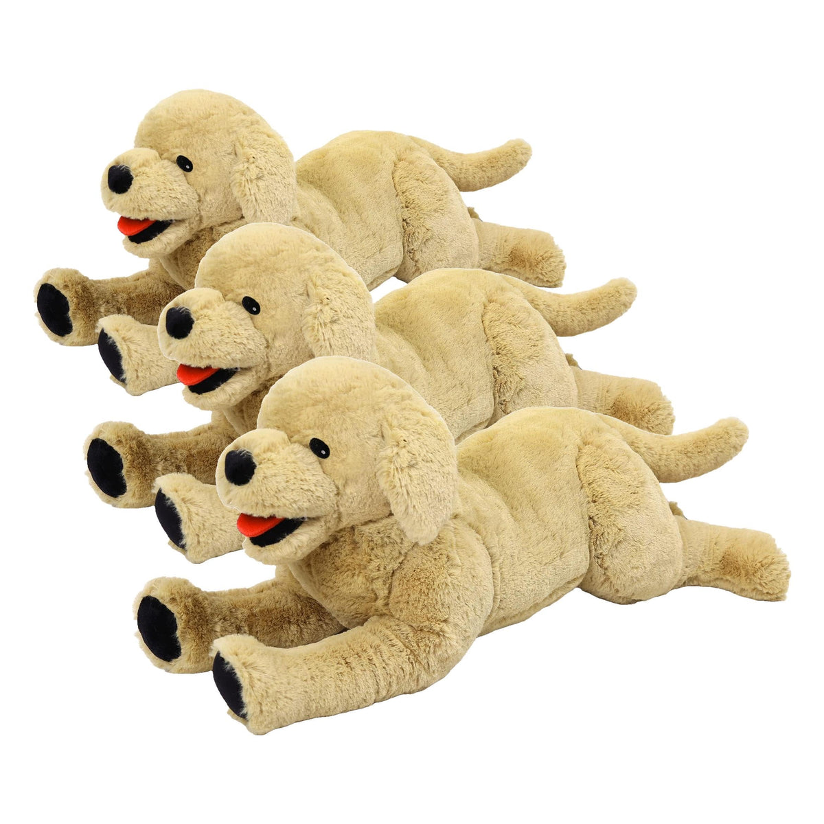 LotFancy Dog Stuffed Animals Plush, 21" Soft Cuddly Golden Retriever Plush Toys, Large Stuffed Dog, Puppy Dog Stuffed Animals, Easter Birthday Gift for Kids Girls Boys