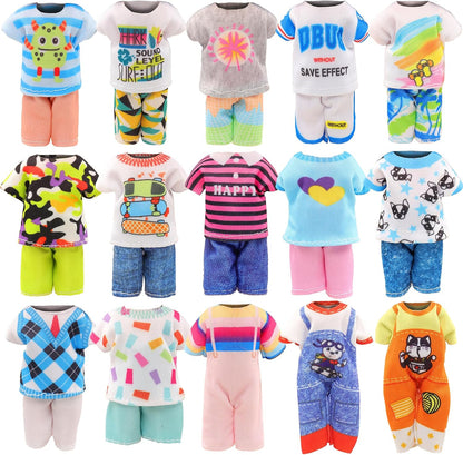 30 PCS Mini 6 Inch Doll Clothes and Accessories for 5.3-6 Inch Dolls