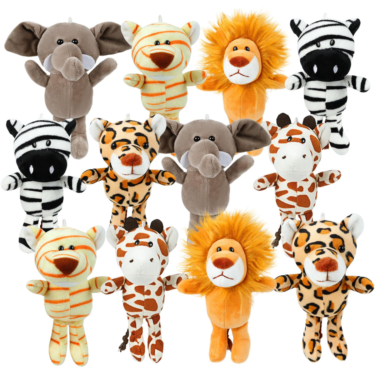 12 Pack Small Stuffed Animals Bulk,4.5 Inch Mini Plush Toys School Prize