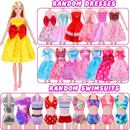 Doll Closet Playset with Doll, 342 Pcs Clothes and Accessories