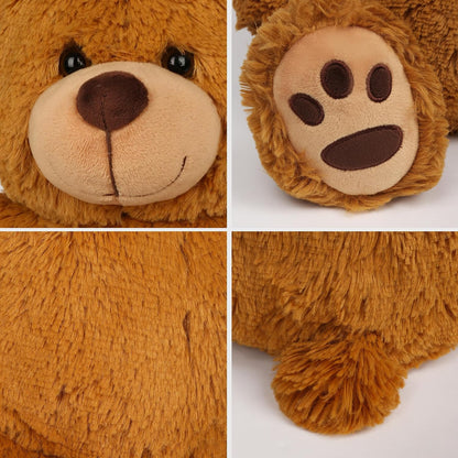 LotFancy Teddy Bear Stuffed Animals, 20 inch Soft Plush Toy, Brown
