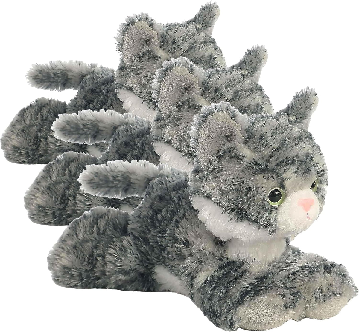Aurora® Adorable Mini Flopsie™ Lily™ Stuffed Animal - Playful Ease - Timeless Companions - Gray 8 Inches